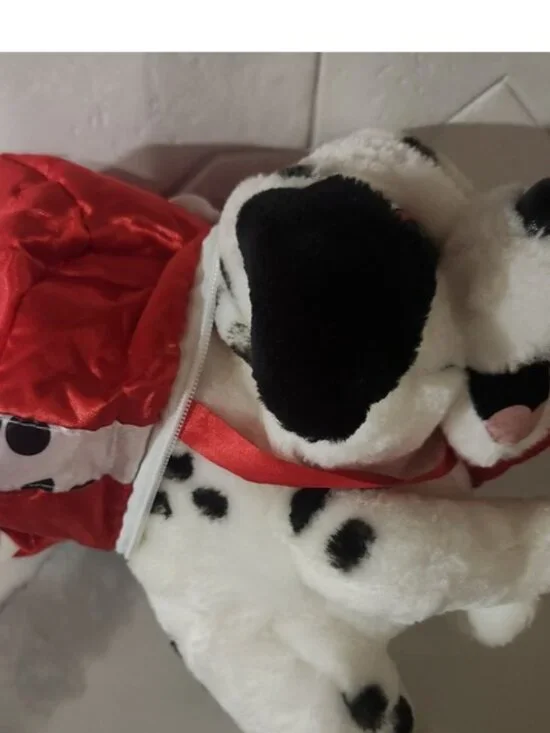 Disney Lucky 1991 Dalmatian Dog Plush Stuffed Animal Christmas Present Eaton Toy - Picture 4 of 9